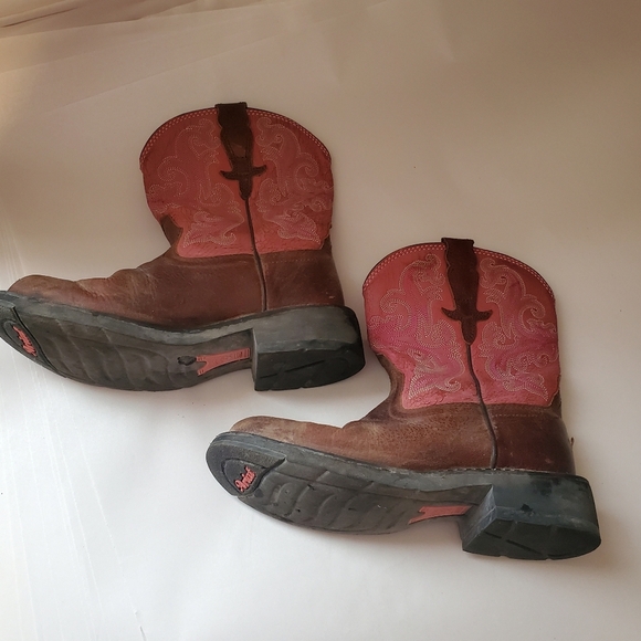 ARIAT FATBABY 7B. LEATHER WESTERN WOMEN BOOT. - Picture 2 of 12